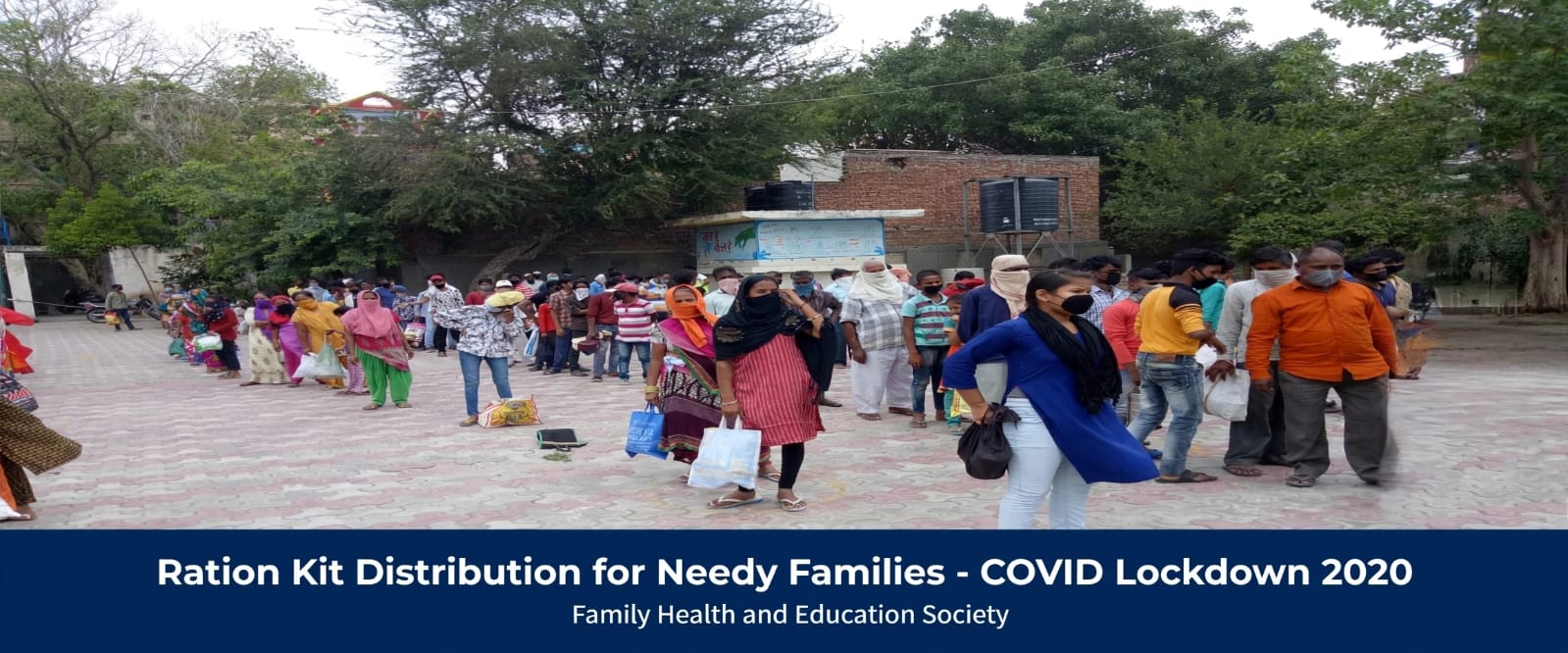 Ration Kit Distribution for Needy Families